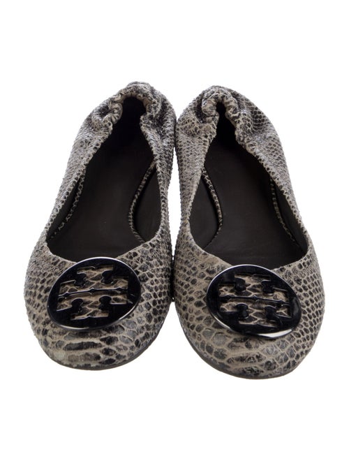 Tory Burch Snakeskin Animal Print Ballet Flats