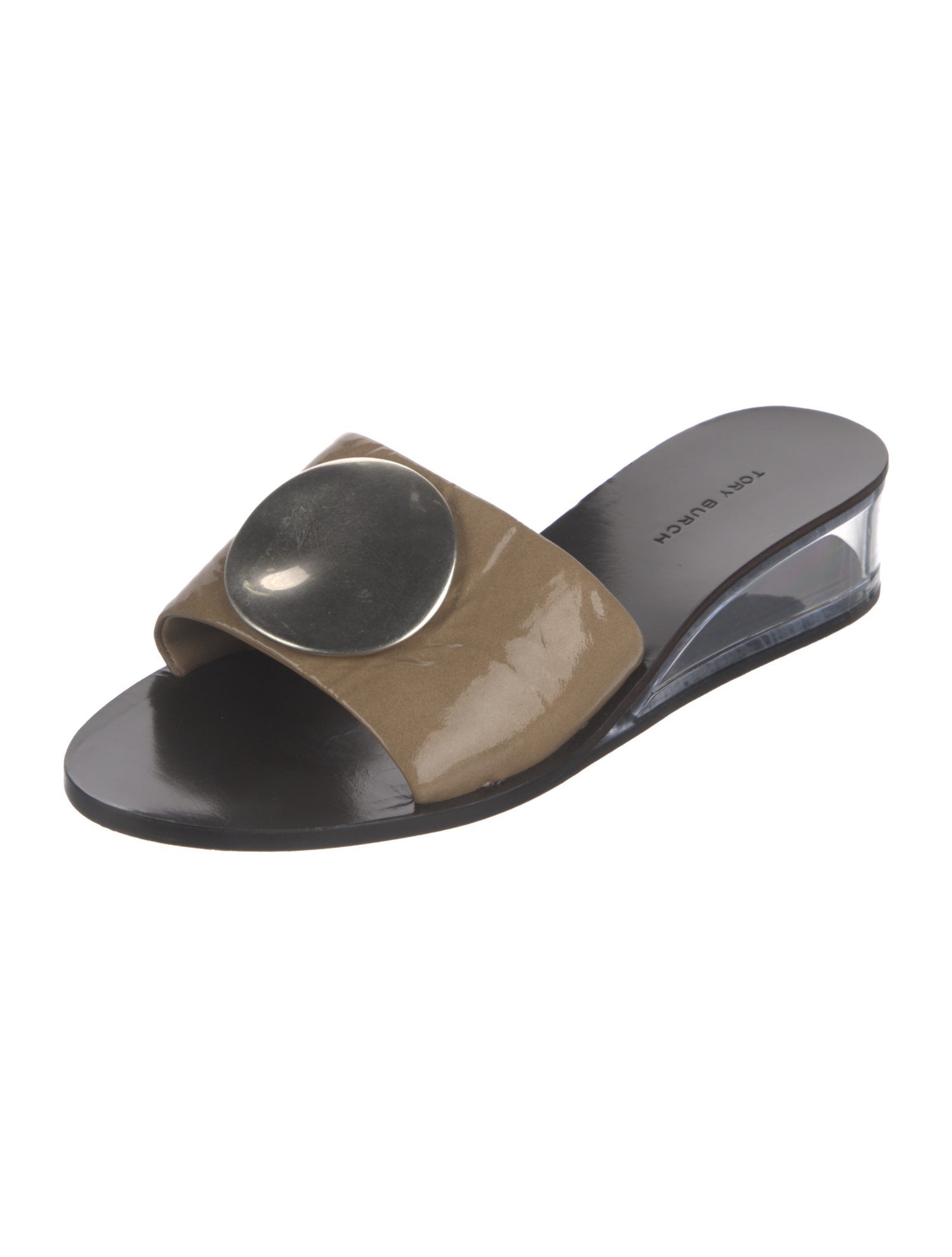 Tory Burch Patent Leather Slides