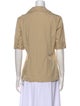 Tory Burch Short Sleeve Button-Up Top