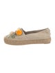 Tory Burch Canvas Embroidered Accent Espadrilles
