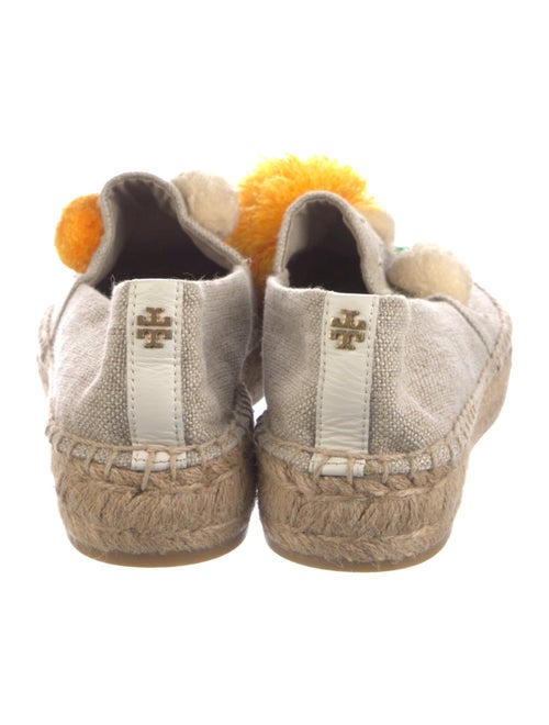 Tory Burch Canvas Embroidered Accent Espadrilles