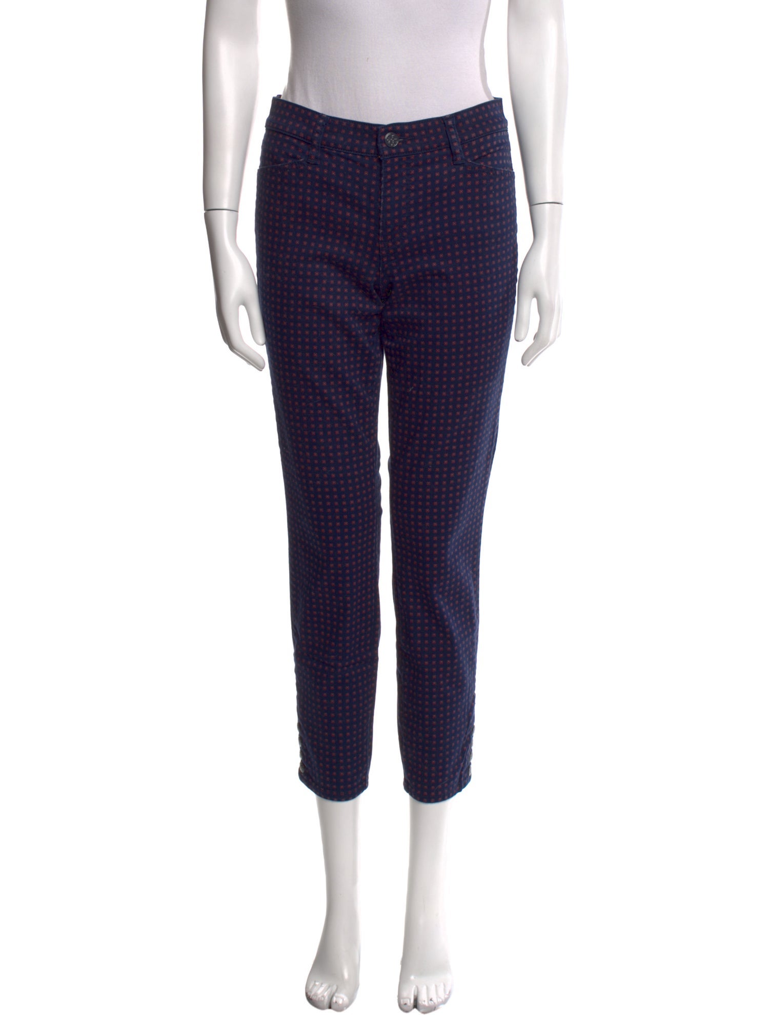 Tory Burch Printed Straight Leg Pants