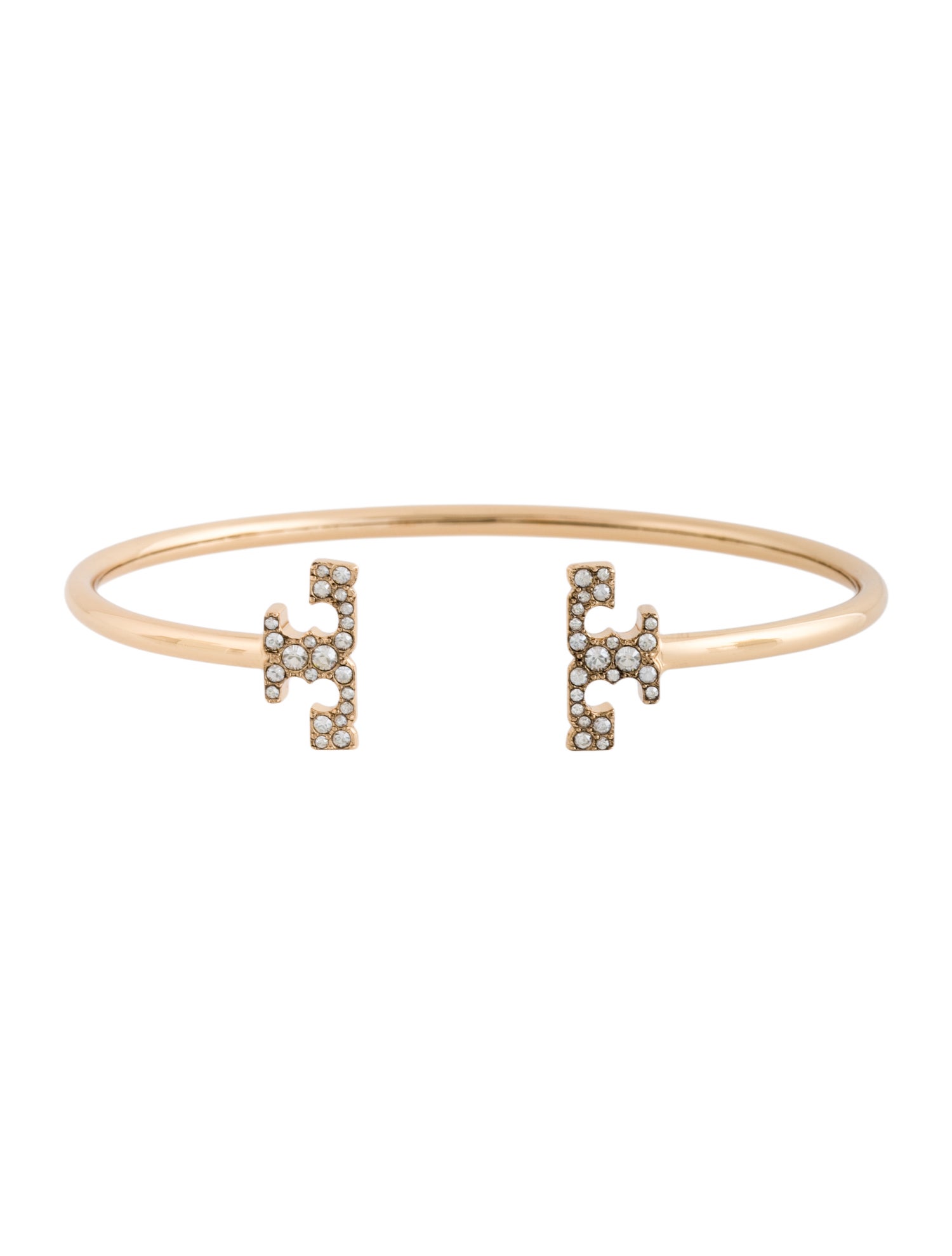 Tory Burch Crystal Pave Eleanor Cuff Bracelet