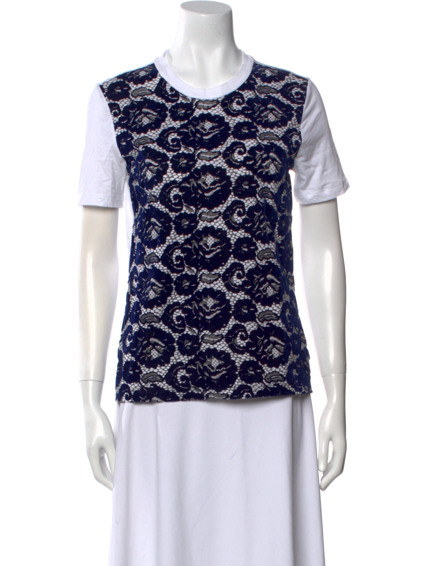 Tory Burch Printed Crew Neck T-Shirt