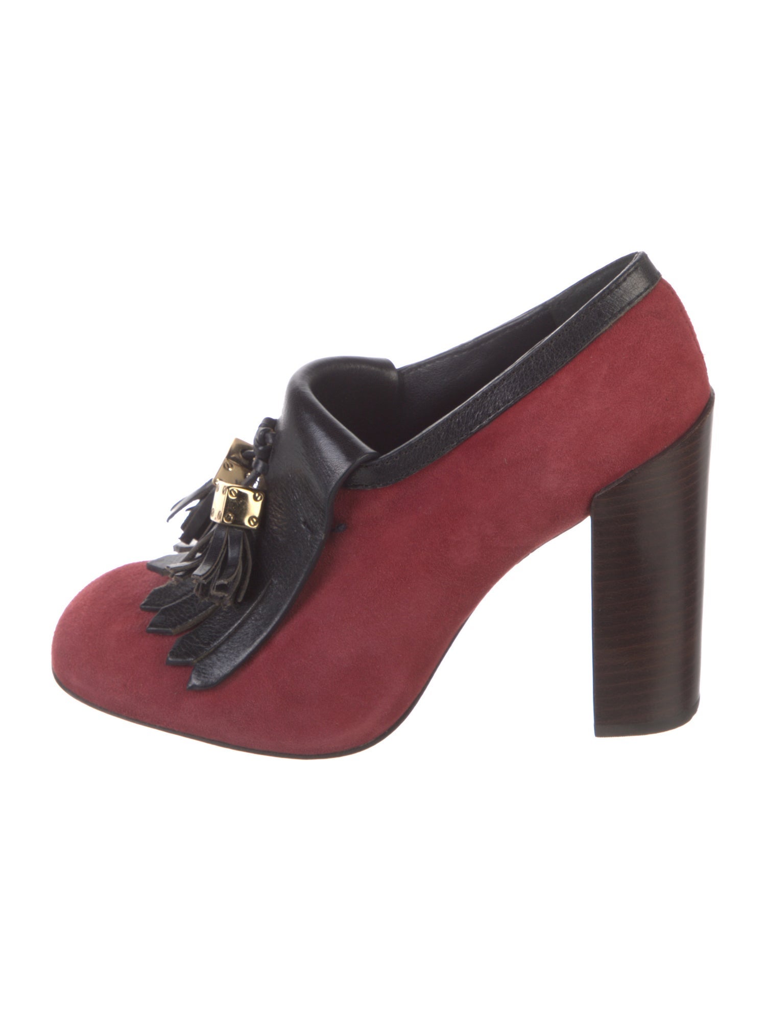 Tory Burch Suede Colorblock Pattern Slingback Sandals