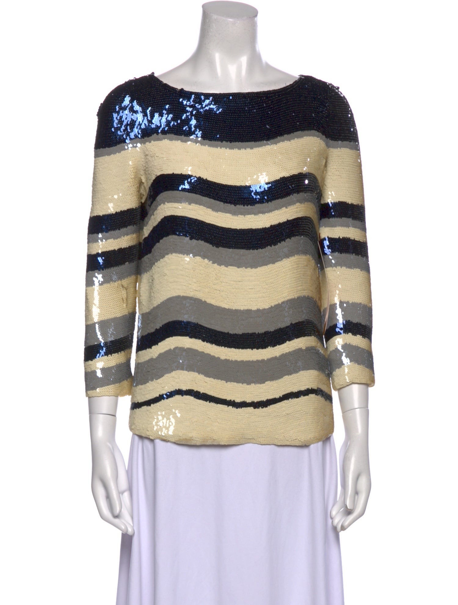Tory Burch Nylon Striped Top w/ Tags