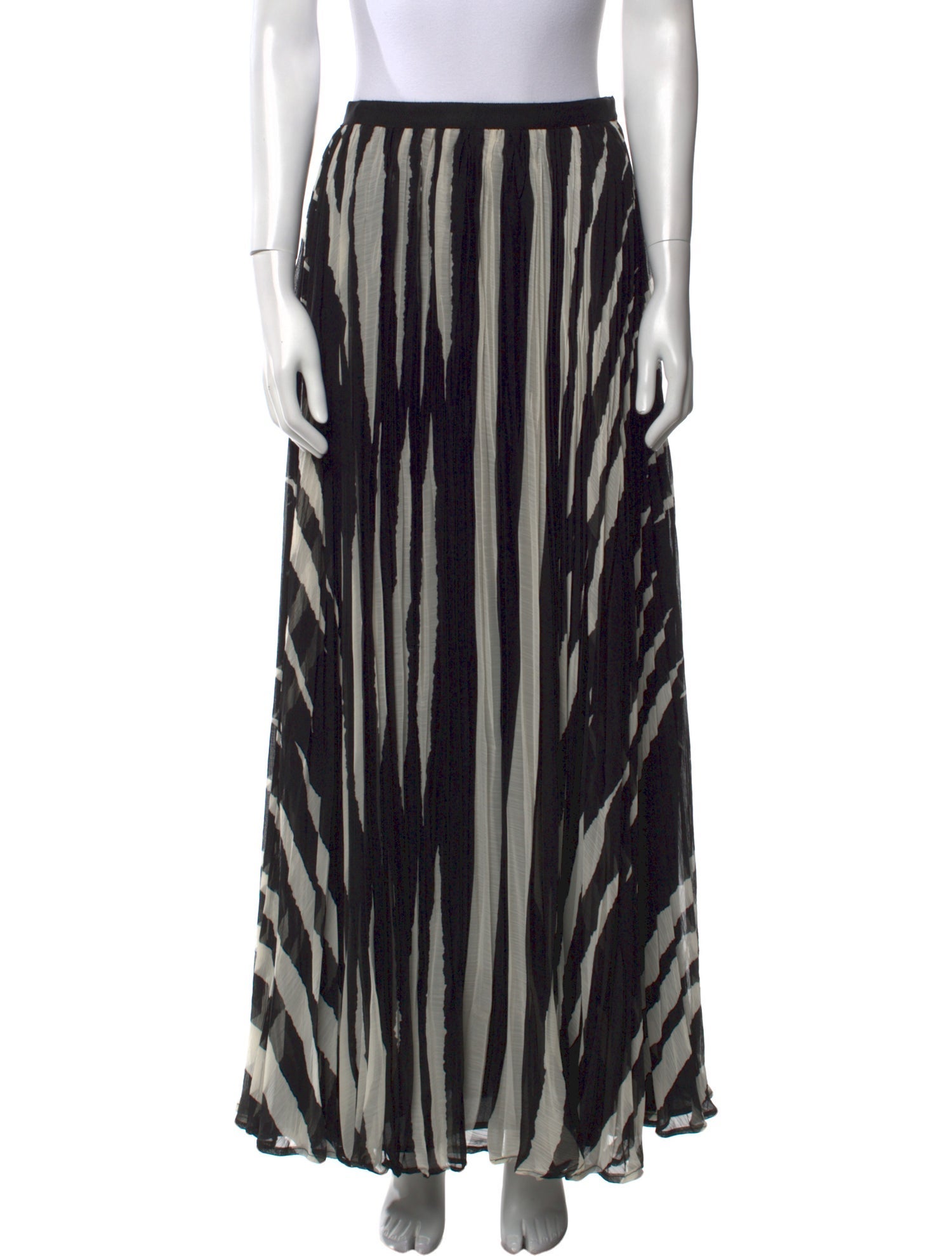 Tory Burch Striped Midi Length Skirt