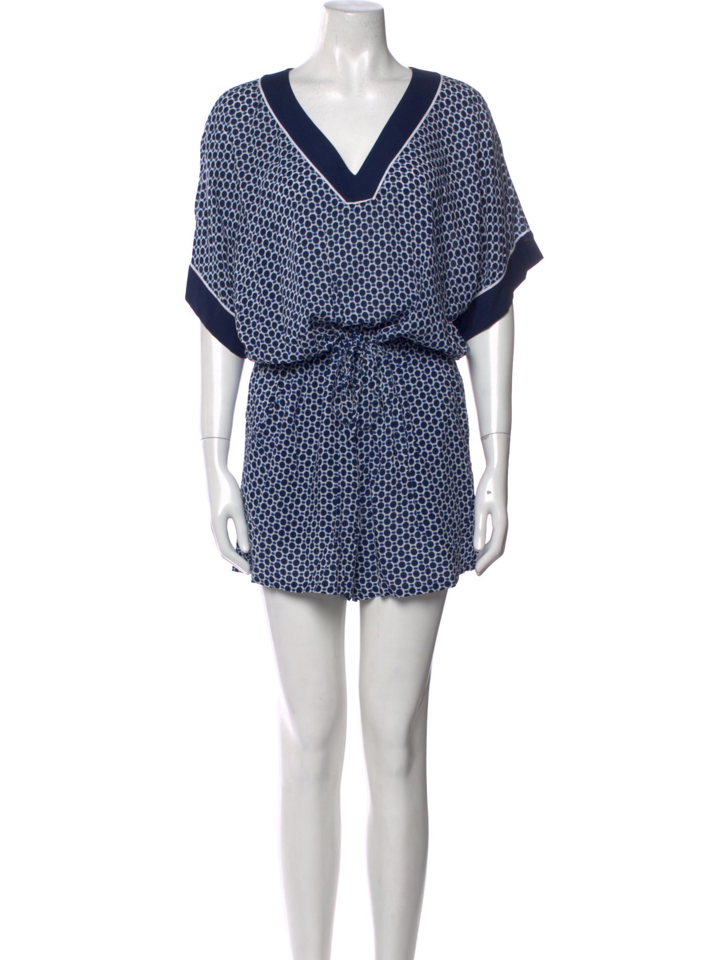 Tory Burch Printed V-Neck Romper