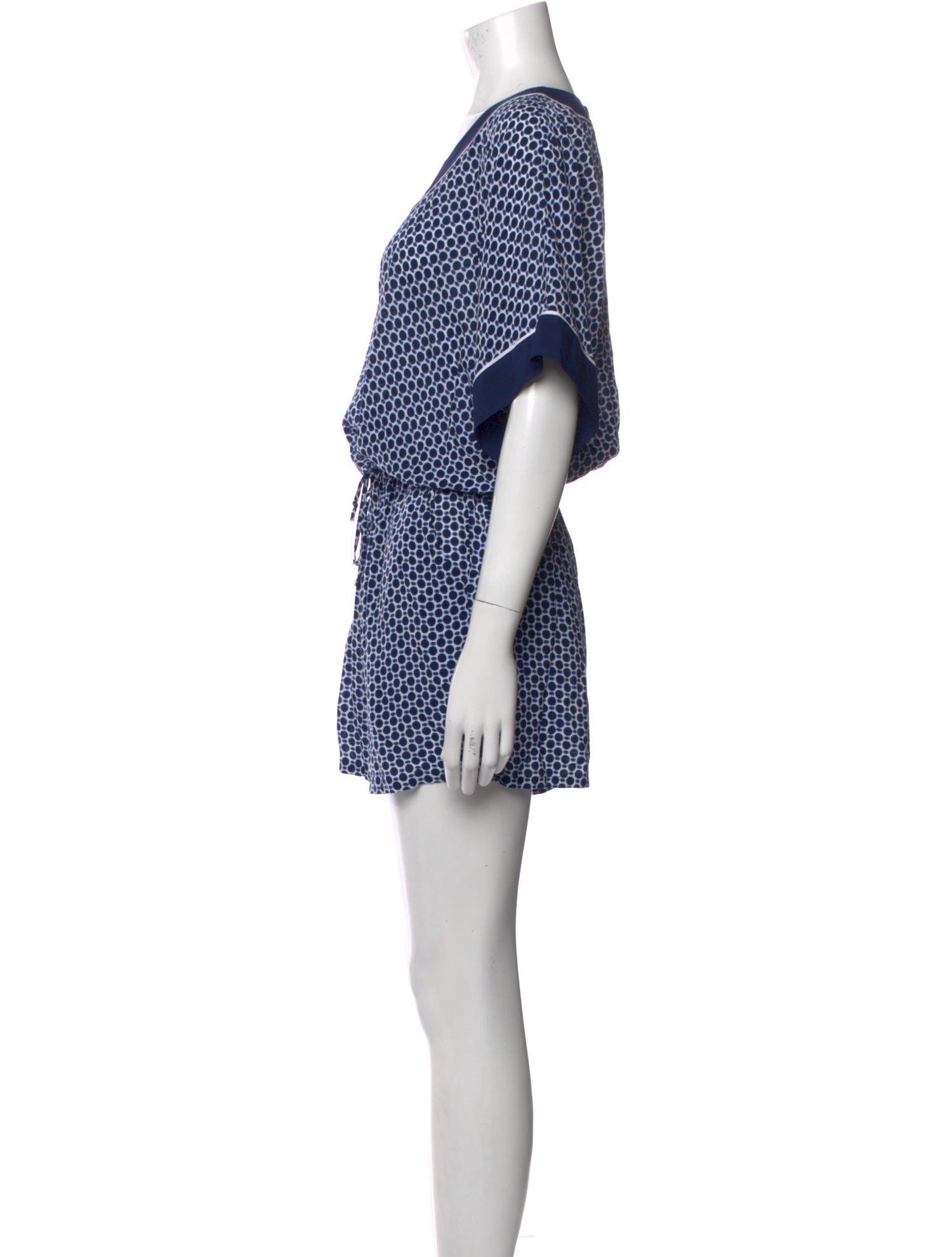 Tory Burch Printed V-Neck Romper