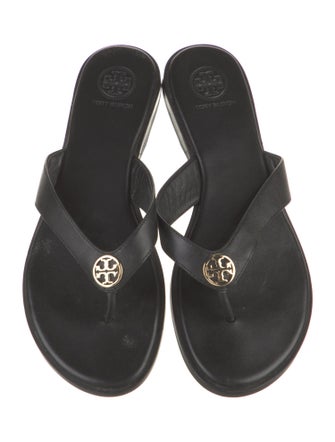 Tory Burch Leather Flip Flops