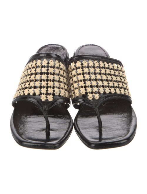 Tory Burch Patent Leather Printed Slides