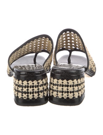 Tory Burch Patent Leather Printed Slides