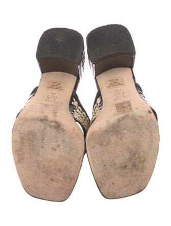 Tory Burch Patent Leather Printed Slides