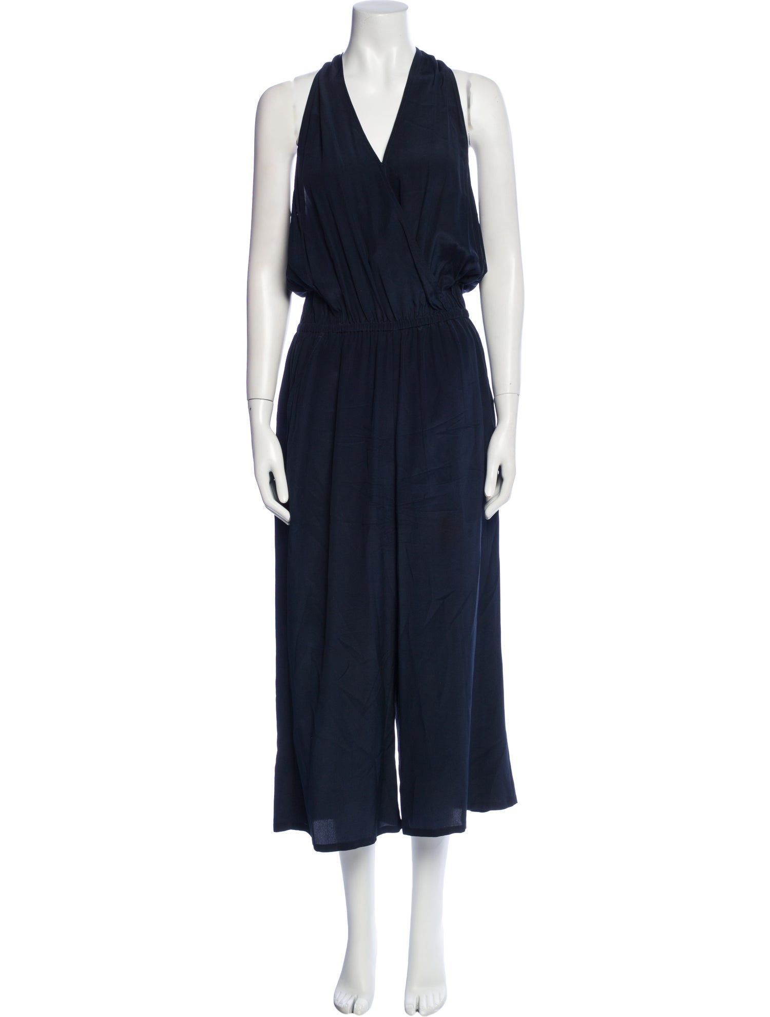 Tory Burch Silk V-Neck Jumpsuit