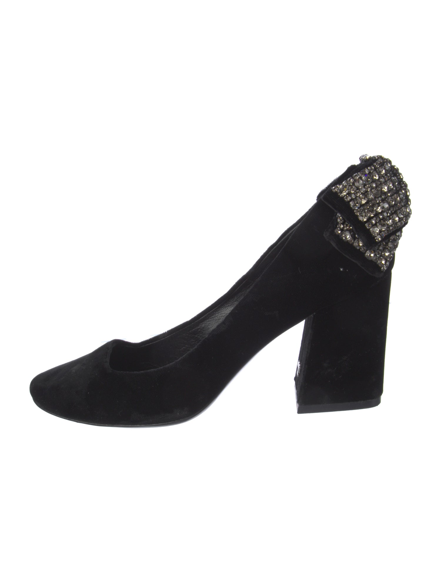Tory Burch Velvet Bow Accents Pumps