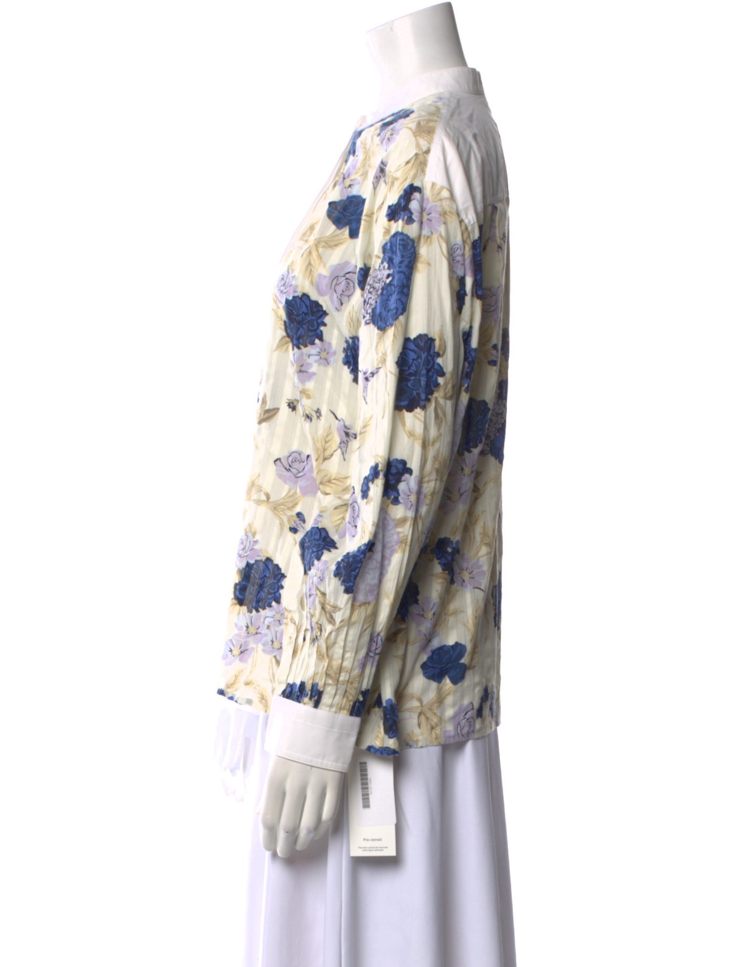 Tory Burch Printed V-Neck Blouse