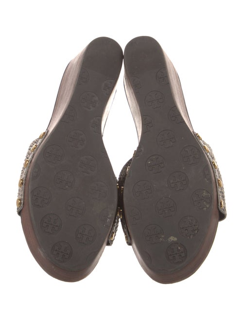 Tory Burch Leather Printed Slides