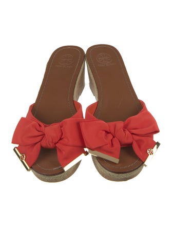 Tory Burch Bow Accents Slides