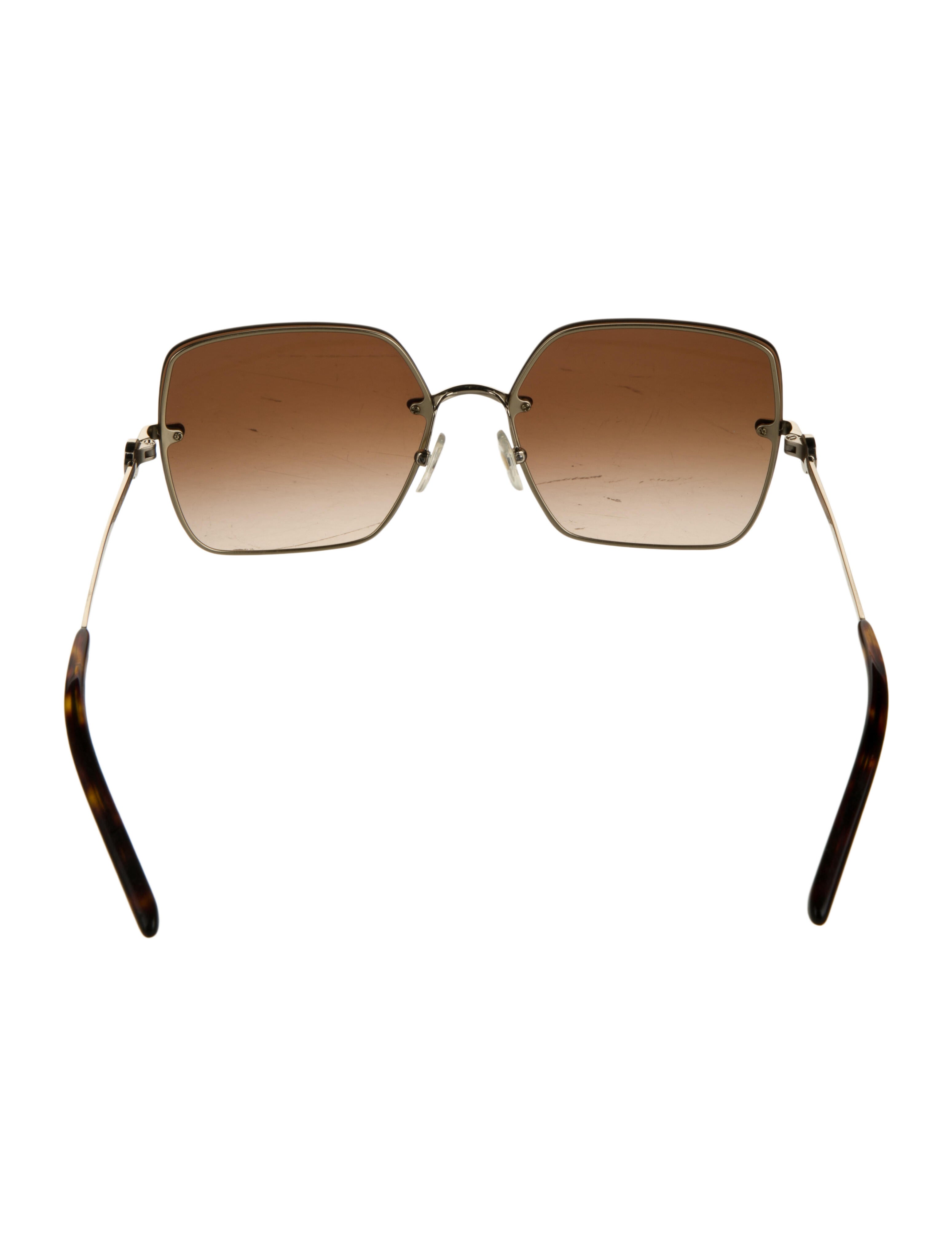 Tory Burch Square Gradient Sunglasses