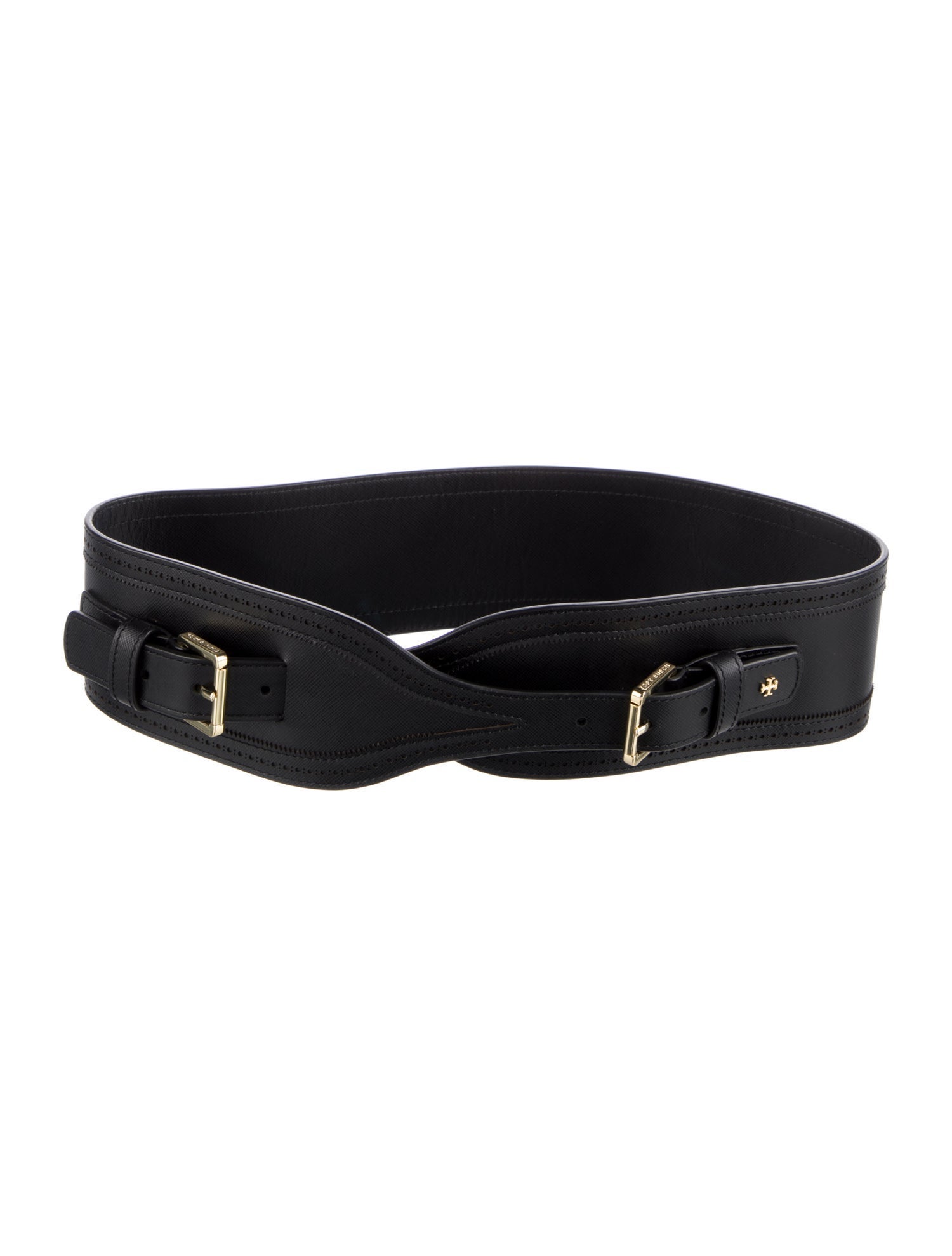 Tory Burch Wide Leather Waist Belt