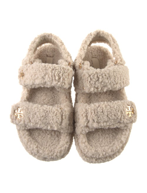 Tory Burch Faux Fur Slingback Sandals