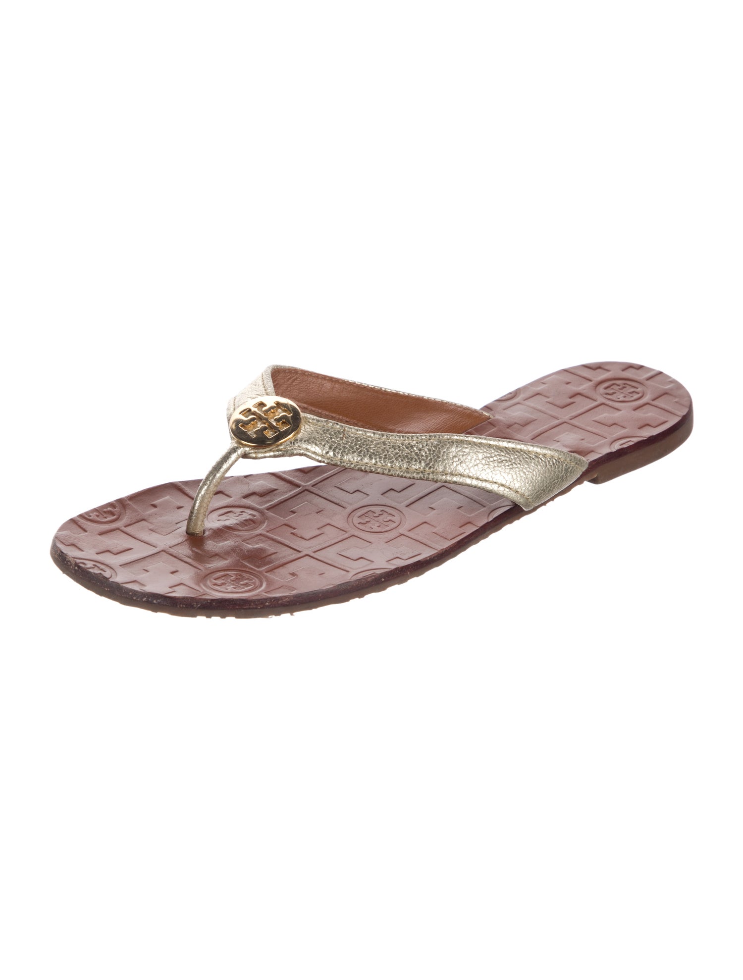 Tory Burch Leather Flip Flops