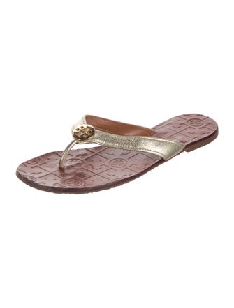Tory Burch Leather Flip Flops