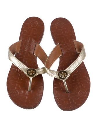 Tory Burch Leather Flip Flops