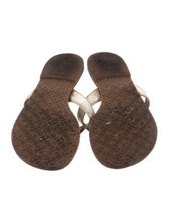 Tory Burch Leather Flip Flops