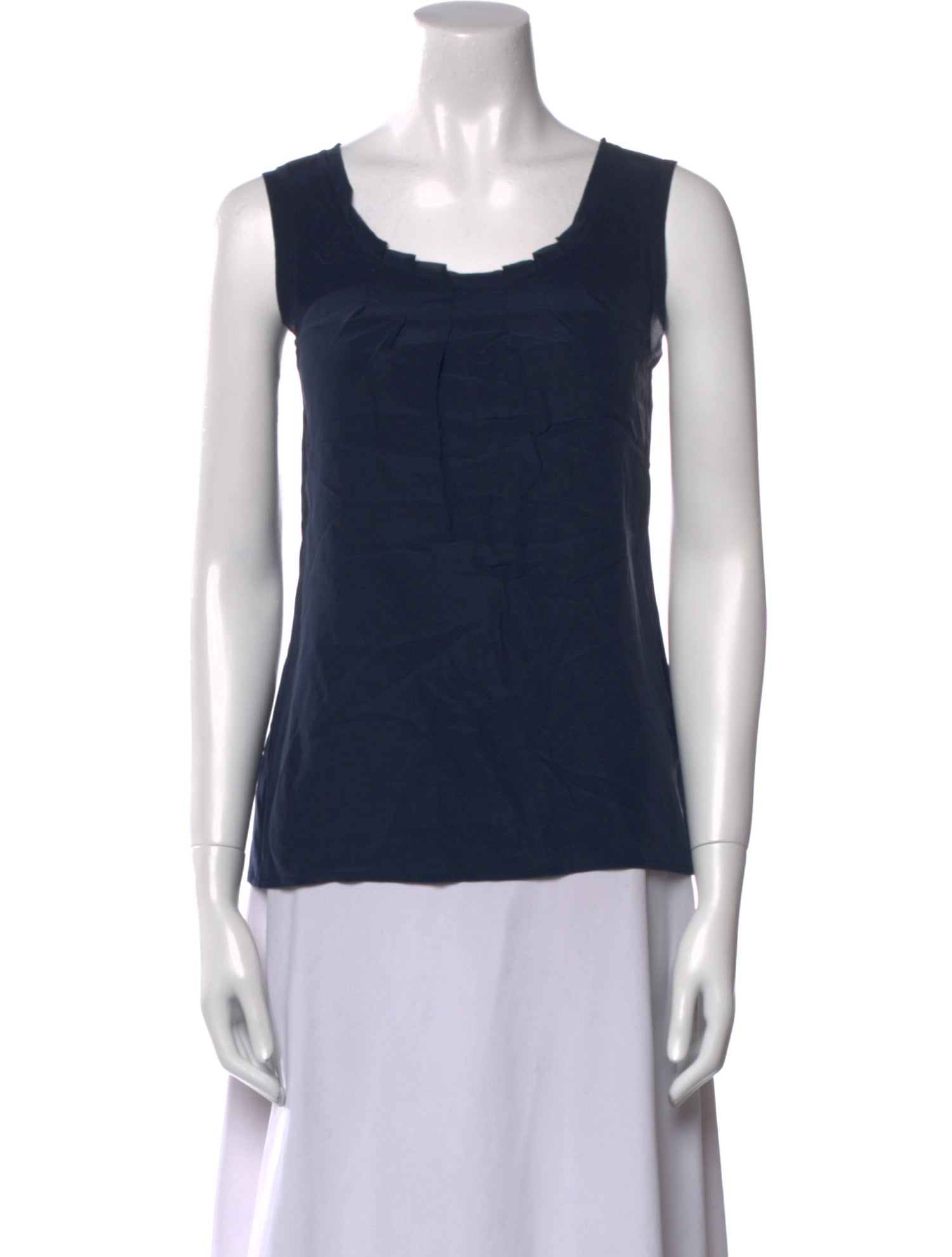 Tory Burch Silk Scoop Neck Top