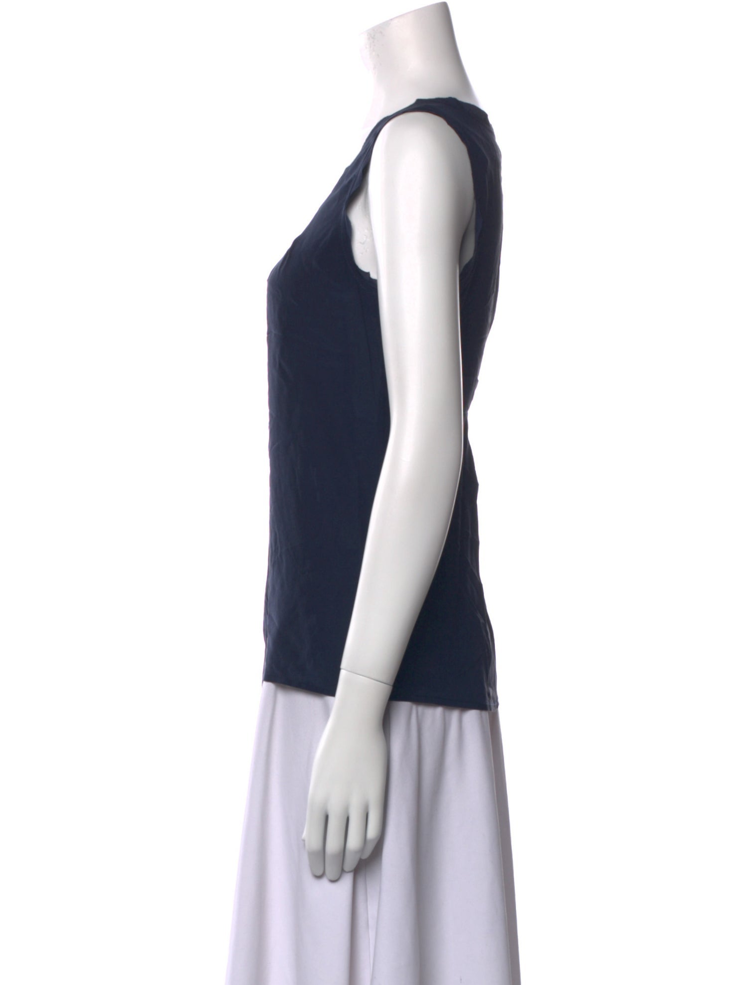 Tory Burch Silk Scoop Neck Top