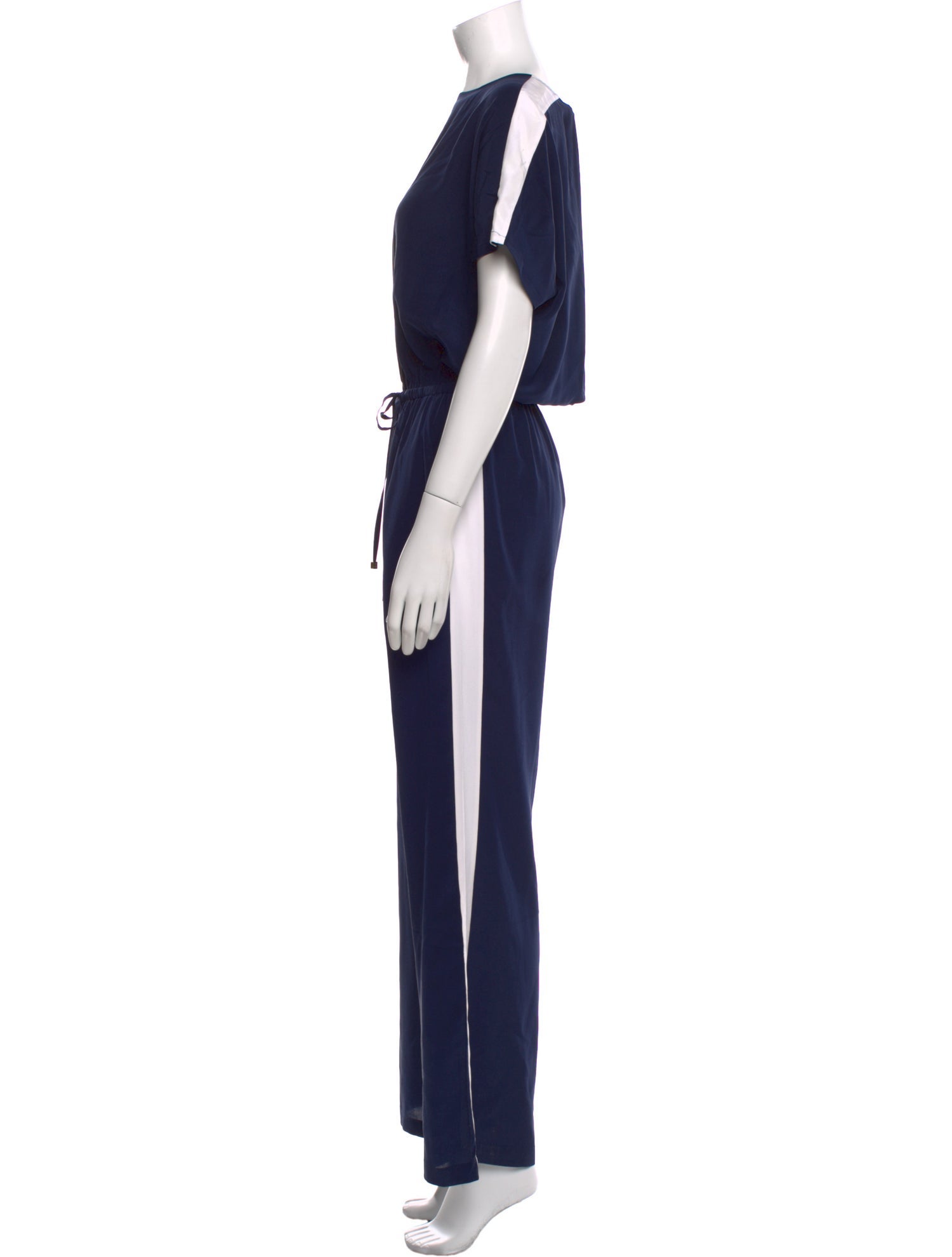 Tory Burch Silk Scoop Neck Jumpsuit