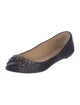 Tory Burch Glitter Crystal Embellishments Ballet Flats