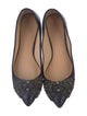 Tory Burch Glitter Crystal Embellishments Ballet Flats