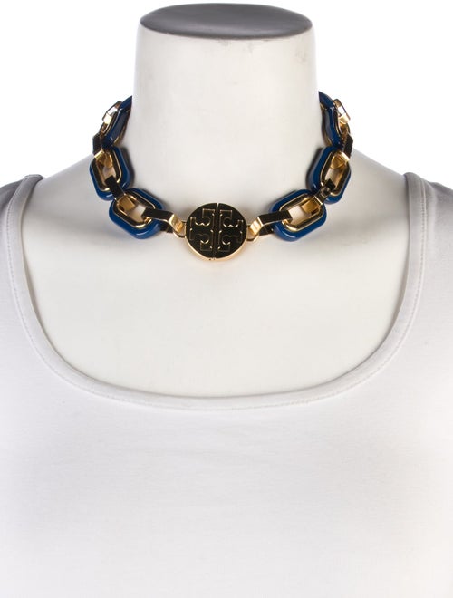 Tory Burch Resin 'Heidi' Chain Collar Necklace