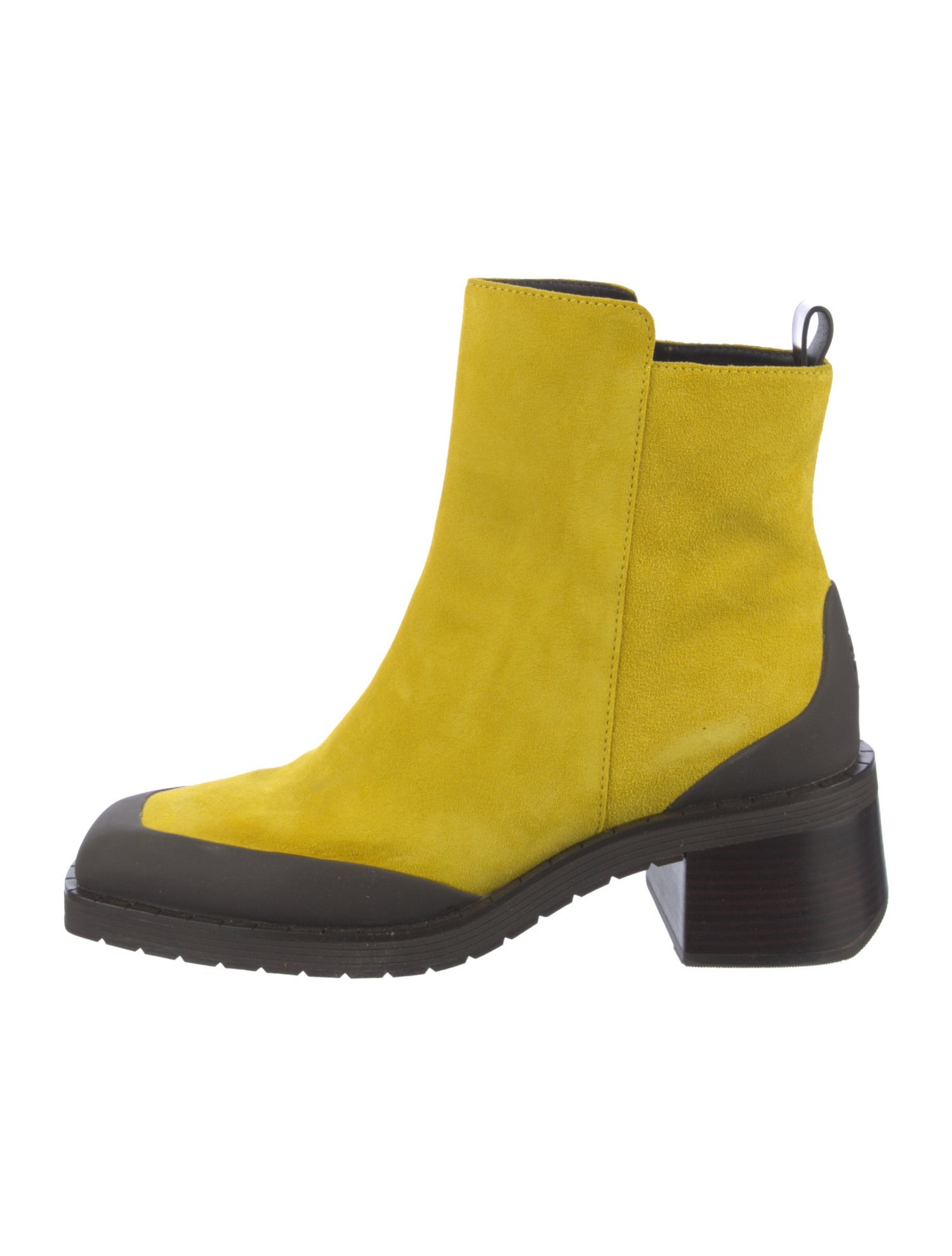 Tory Burch Suede Colorblock Pattern Boots