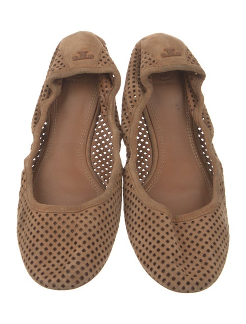 Tory Burch Suede Printed Flats