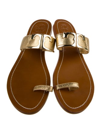 Tory Burch Leather Slides