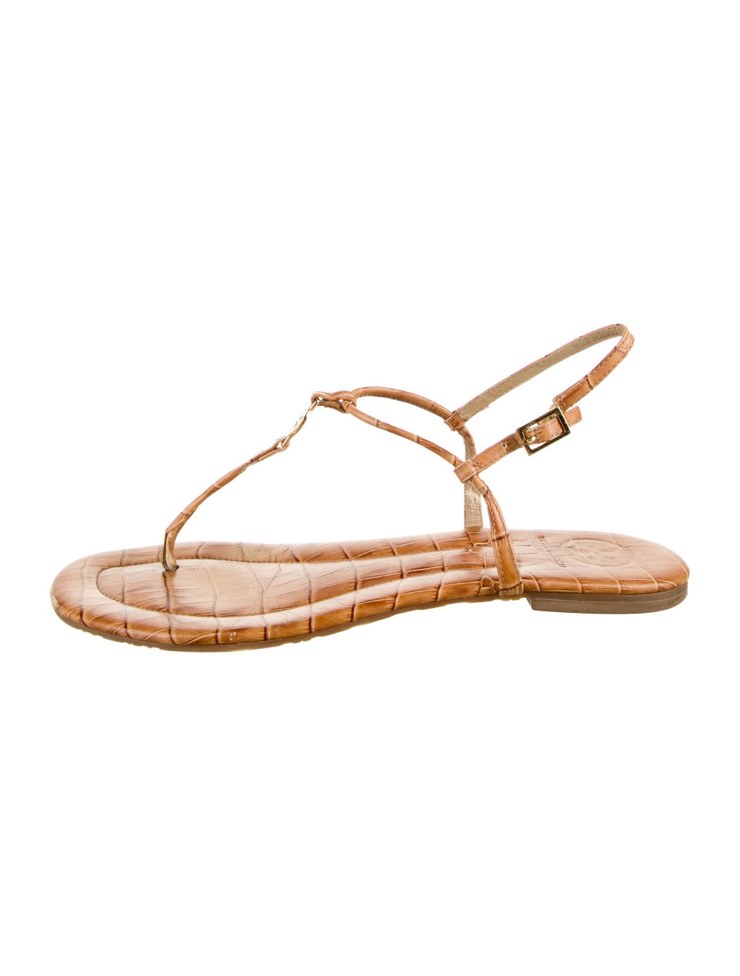 Tory Burch Leather T-Strap Sandals