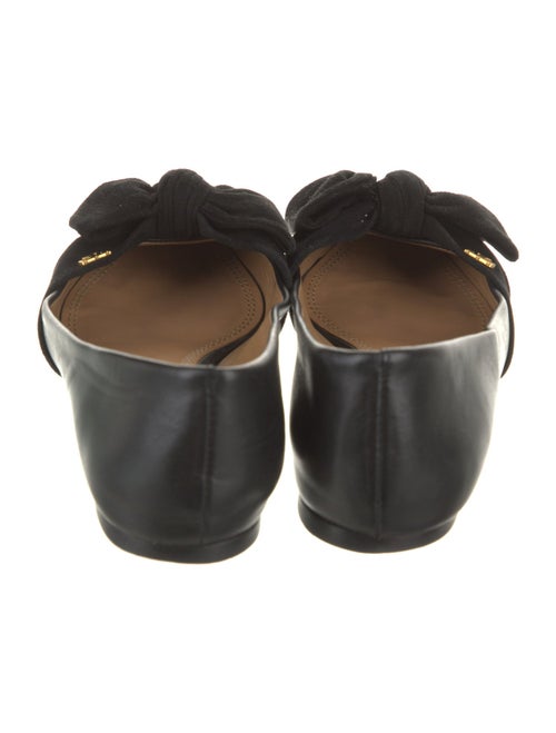 Tory Burch Leather Bow Accents Ballet Flats