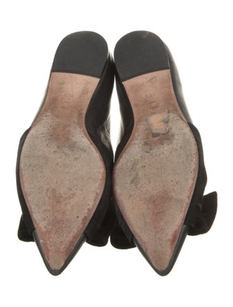 Tory Burch Leather Bow Accents Ballet Flats