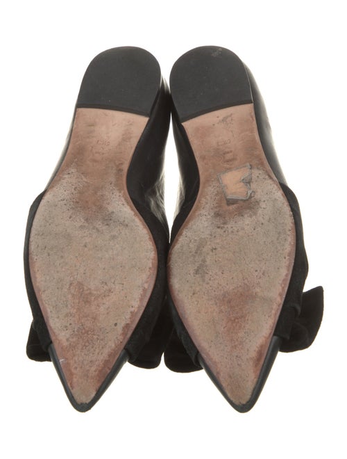 Tory Burch Leather Bow Accents Ballet Flats