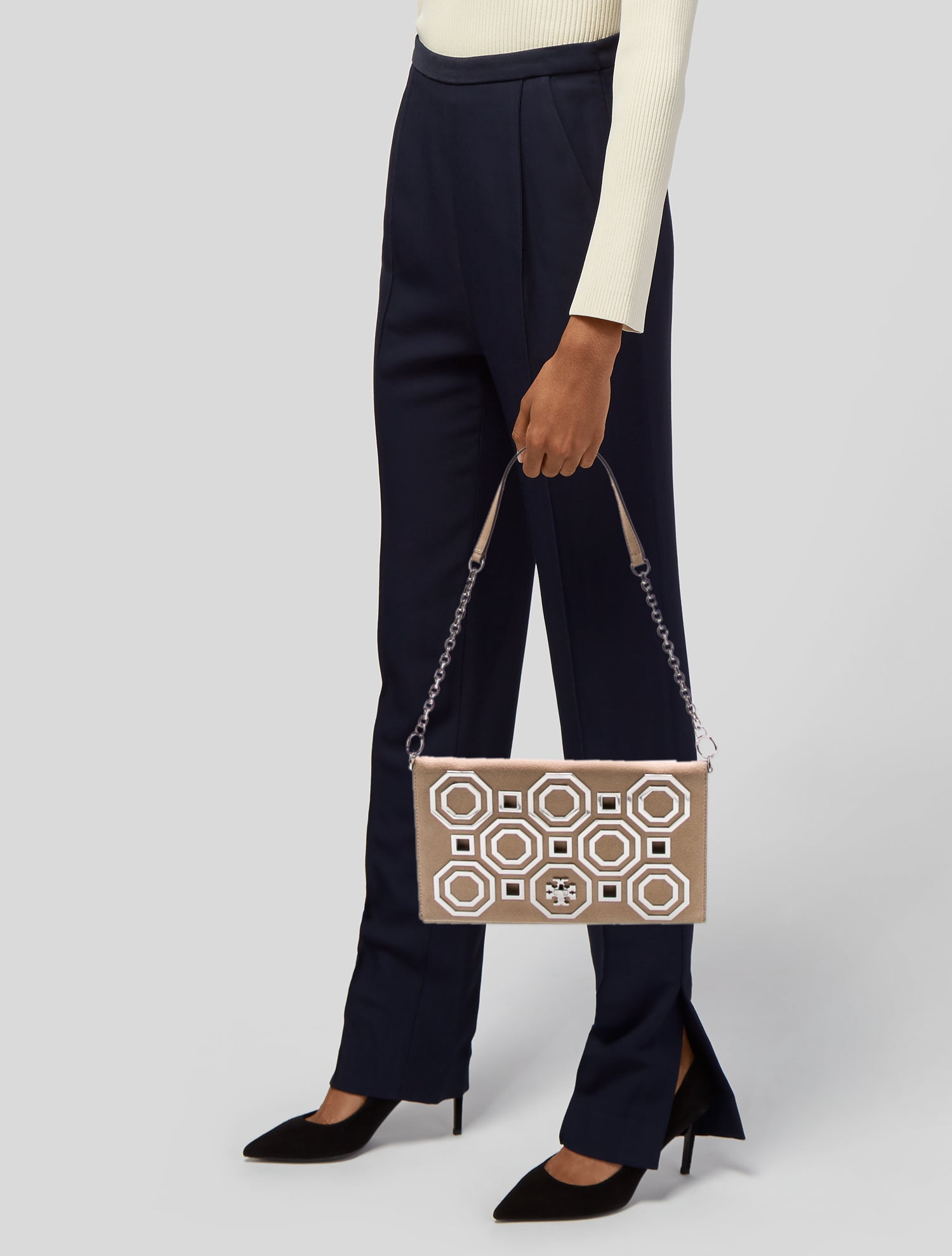 Tory Burch Suede Shoulder Bag