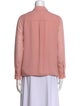 Tory Burch Silk Long Sleeve Button-Up Top