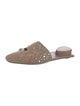 Tory Burch Suede Crystal Embellishments Mules