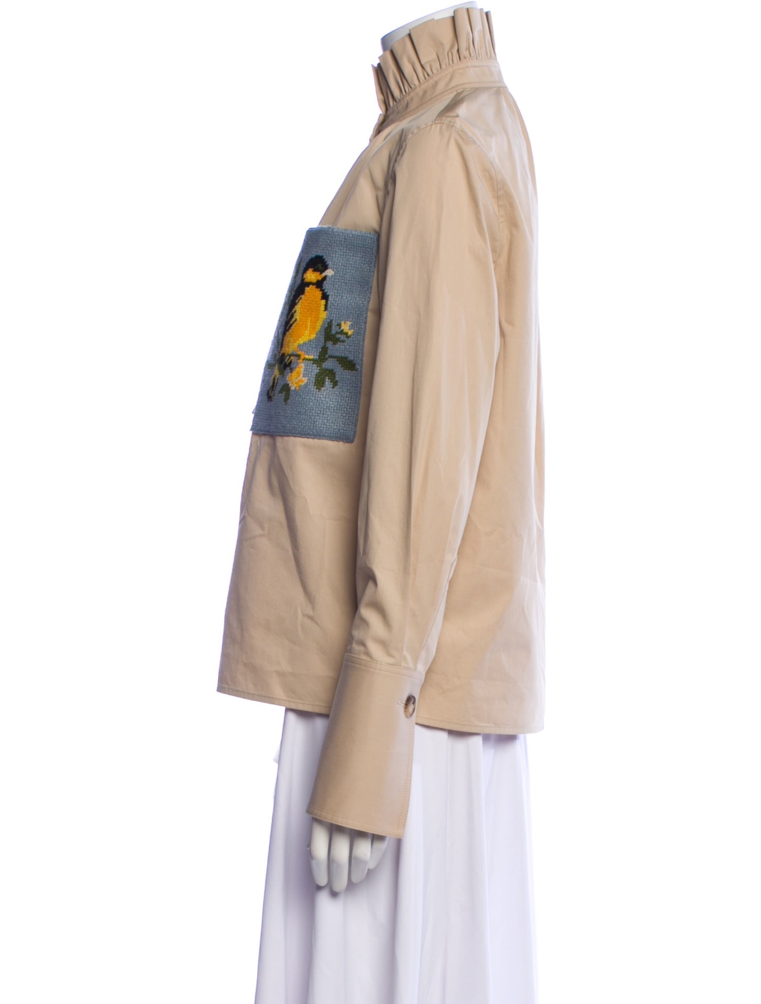 Tory Burch Mock Neck Long Sleeve Sweatshirt