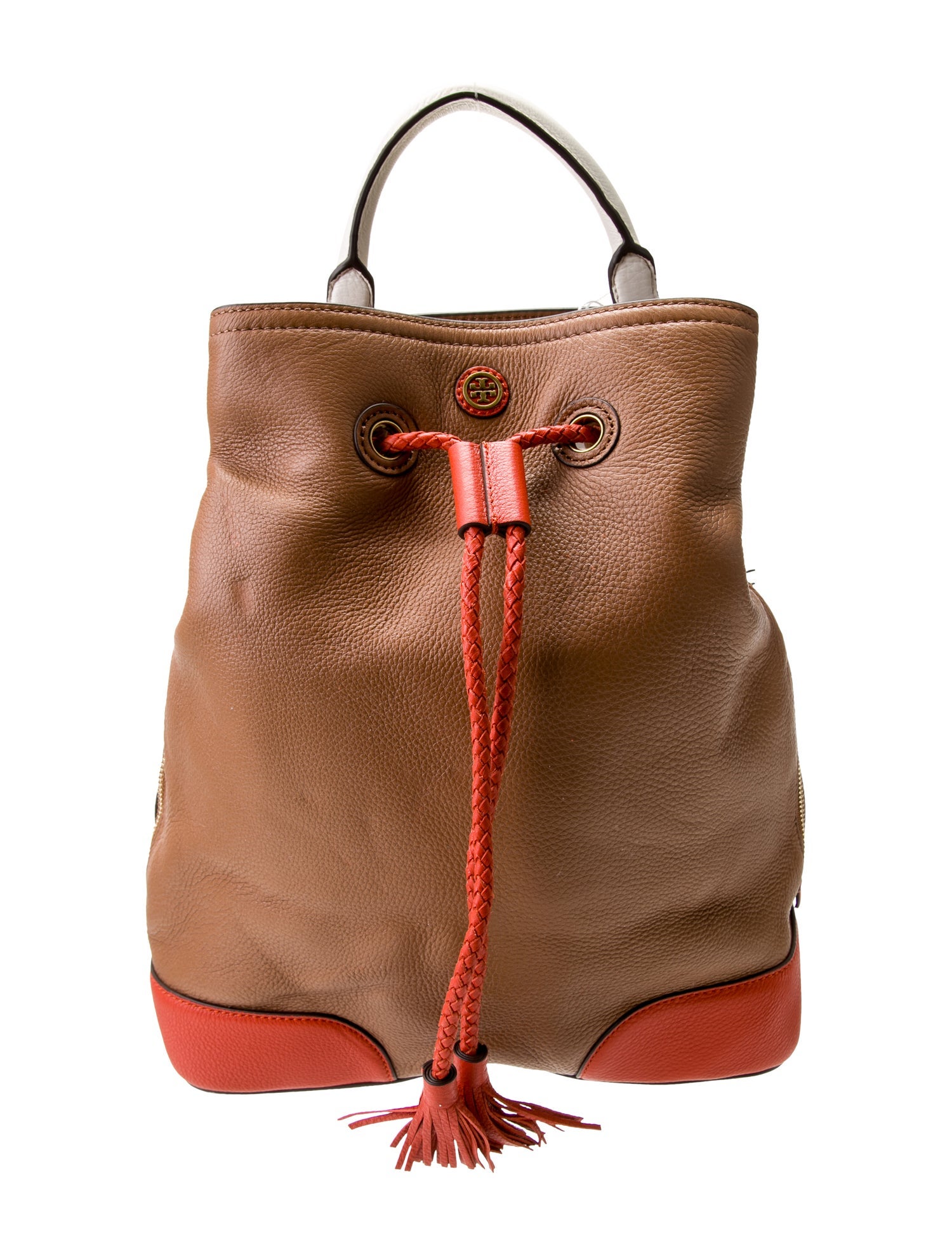 Tory Burch Leather Bucket Bag
