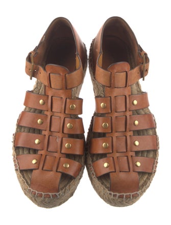 Tory Burch Leather Espadrilles