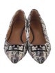 Tory Burch Tweed Tweed Pattern Ballet Flats