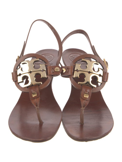 Tory Burch Leather T-Strap Sandals